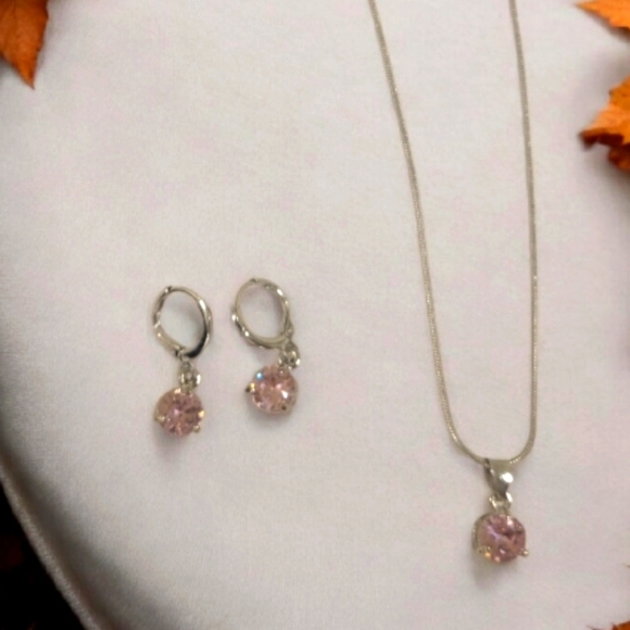 Silver and Purple Jewelry Set - Picture 1 of 3